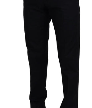 Dolce & Gabbana Black Chino Formal Cotton Pants