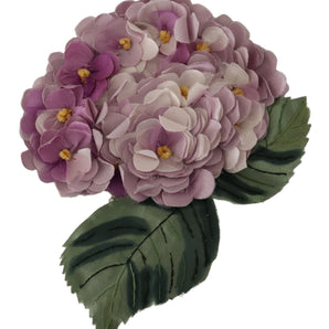 Dolce &amp; Gabbana Elegant Purple Floral Silk Blend Brooch