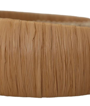 Dolce & Gabbana Beige Viscose Women Hair Headband Diadem