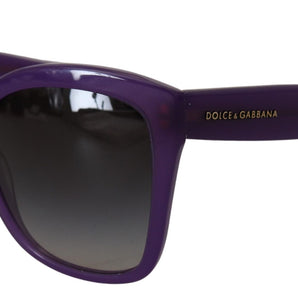 Dolce &amp; Gabbana Elegant Purple Gradient Lens Sunglasses