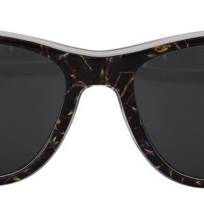 Dolce &amp; Gabbana Elegantes Gafas de Sol de Acetato Negro para Mujer