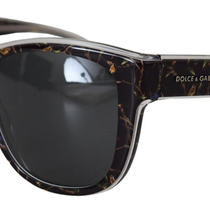 Dolce &amp; Gabbana Elegant Black Acetate Sunglasses for Women