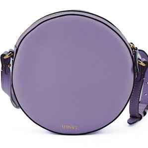 Versace Elegant Purple Round Shoulder Bag