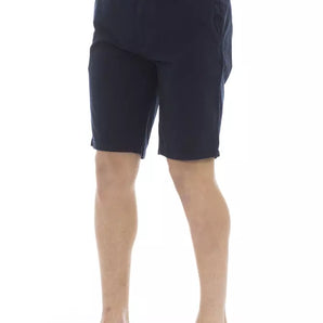 Baldinini Trend Blue Cotton Men Bermuda Shorts