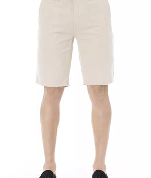 Baldinini Trend Beige Cotton Men Bermuda Short