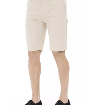 Baldinini Trend Beige Cotton Men Bermuda Short