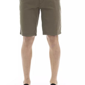 Baldinini Trend Army Cotton Men Bermuda Short