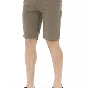 Baldinini Trend Army Cotton Men Bermuda Short