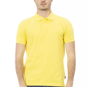 Baldinini Trend Yellow Cotton Men Polo