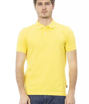 Baldinini Trend Yellow Cotton Men Polo Shirt