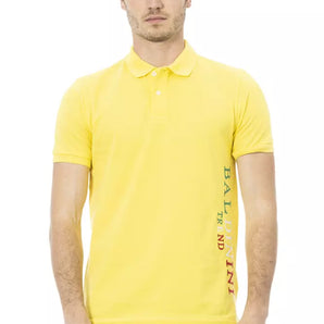 Baldinini Trend Yellow Cotton Men Polo-Shirt