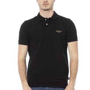 Baldinini Trend Black Cotton Men Polo