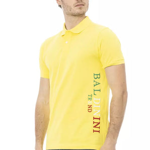 Baldinini Trend Yellow Cotton Men Polo-Shirt