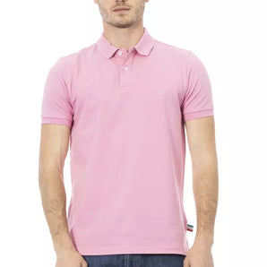 Baldinini Trend Pink Cotton Men Polo