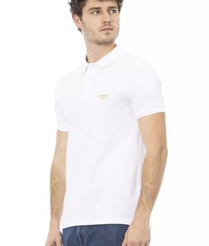 Baldinini Trend White Cotton Men Polo Shirt