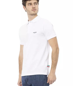 Baldinini Trend White Cotton Men's Polo Shirt