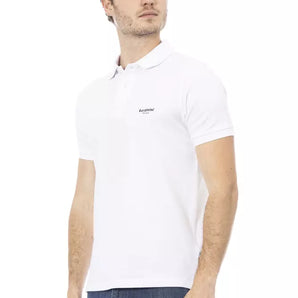 Baldinini Trend White Cotton Men Polo