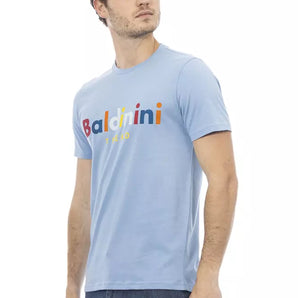 Baldinini Trend Light Blue Cotton Men T-Shirt