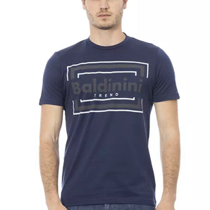 Baldinini Trend Blue Cotton Men T-Shirt