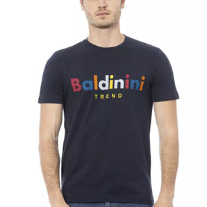 Baldinini Trend Blue Cotton Men T-Shirt