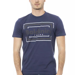 Baldinini Trend Blue Cotton Men T-Shirt