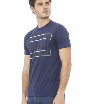 Baldinini Trend Blue Cotton Men T-Shirt