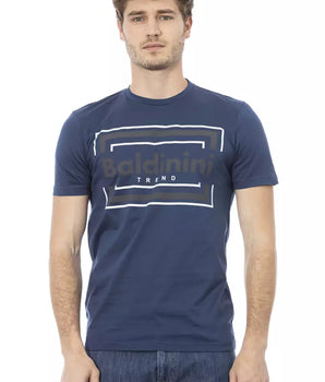 Baldinini Trend Blue Cotton Men's T-Shirt