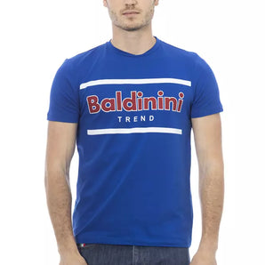 Baldinini Trend Blue Cotton Men T-Shirt