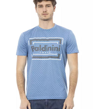 Baldinini Trend Light Blue Cotton Men's T-Shirt