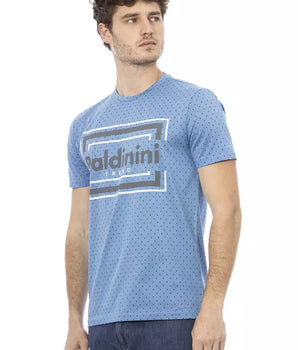 Baldinini Trend Light Blue Cotton Men's T-Shirt