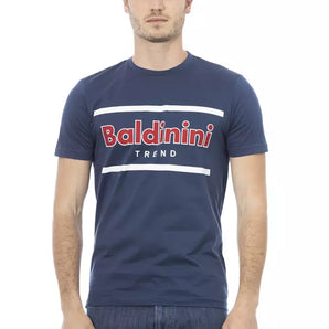 Baldinini Trend Blue Cotton Men T-Shirt