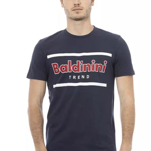 Baldinini Trend Blue Cotton Men T-Shirt