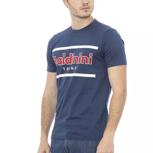 Baldinini Trend Blue Cotton Men T-Shirt