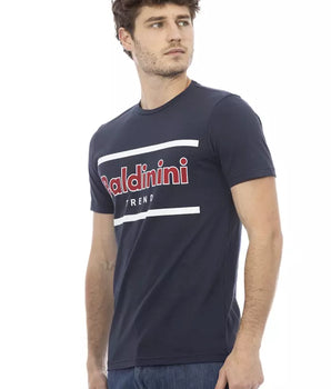 Baldinini Trend Blue Cotton Men's T-Shirt