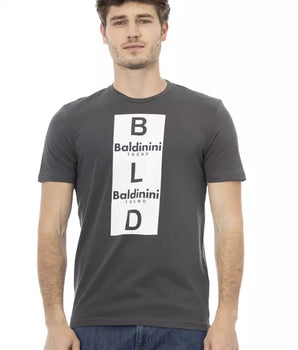 Baldinini Trend Gray Cotton Men T-Shirt