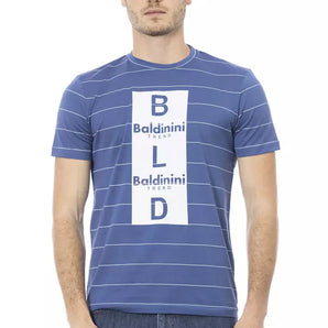 Baldinini Trend Blue Cotton Men T-Shirt