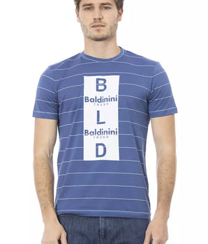 Baldinini Trend Blue Cotton Men T-Shirt