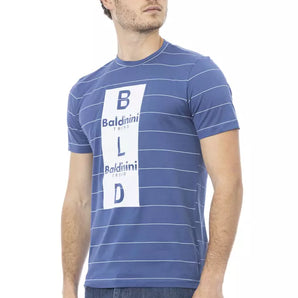 Baldinini Trend Blue Cotton Men T-Shirt