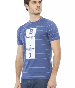 Baldinini Trend Blue Cotton Men T-Shirt