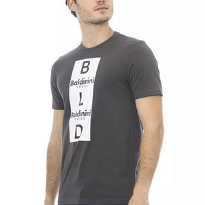 Baldinini Trend Gray Cotton Men T-Shirt