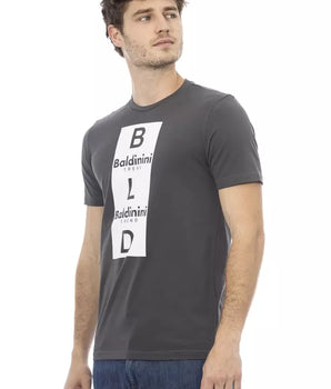 Baldinini Trend Gray Cotton Men T-Shirt
