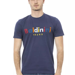 Baldinini Trend Blue Cotton Men T-Shirt