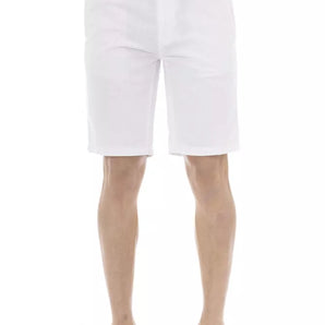 Baldinini Trend White Cotton Men Bermuda Short