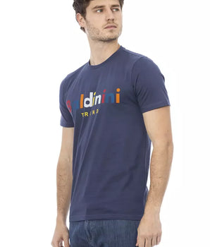 Baldinini Trend Blue Cotton Men T-Shirt