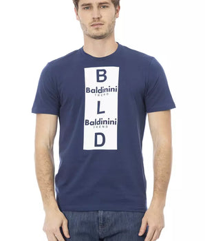Baldinini Trend Blue Cotton Men T-Shirt