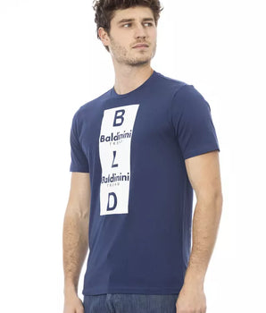 Baldinini Trend Blue Cotton Men T-Shirt