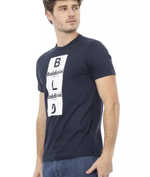 Baldinini Trend Blue Cotton Men T-Shirt