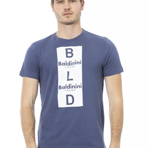 Baldinini Trend Blue Cotton Men T-Shirt