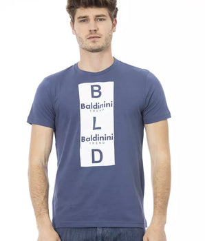 Baldinini Trend Blue Cotton Men T-Shirt