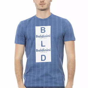 Baldinini Trend Light Blue Cotton Men T-Shirt